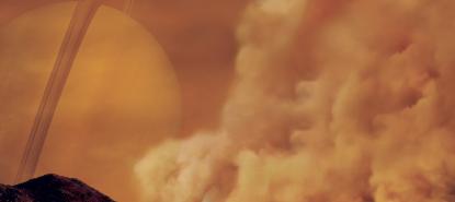 Tempête de poussière sur Titan